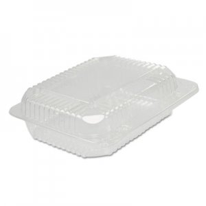 Dart StayLock Clear Hinged Lid Containers, 6 x 7 x 2.1, Clear, 125/Packs, 2 Packs/Carton DCCC26UT1 C26UT1