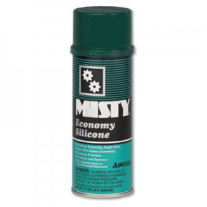 MISTY Economy Silicone Spray Lubricant, Aerosol Can, 11oz, 12/Carton AMR1002077 1002077