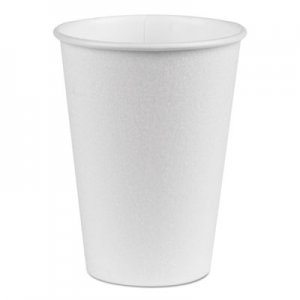 Dixie PerfecTouch Hot/Cold Cups, 12 oz., White, 50/Bag, 20 Bags/Carton DXE5342W 5342W