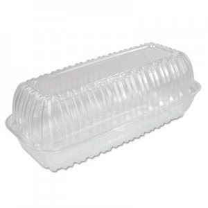 Dart Showtime Clear Hinged Containers, Hoagie Container, 29.9 oz, 5.1 x 9.9 x 3.5, Clear 100