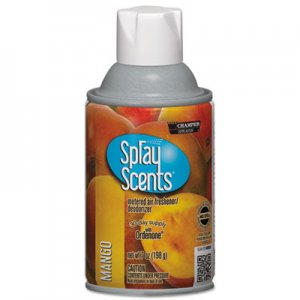 Chase Products SPRAYScents Metered Air Freshener Refill, Mango, 7 oz Aerosol, 12/Carton CHP5192 5192