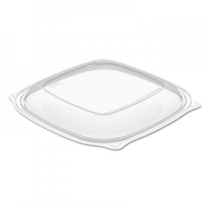 Dart PresentaBowls Pro Clear Square Lids for 24-32 oz Bowls, 8.5 x 8.5 x 0.5, Clear