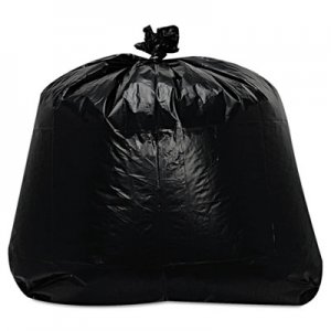 Trinity Plastics Low-Density Can Liners, 56 gal, 1.6 mil, 43" x 47", Black, 100/Carton TRNML4347X 100584