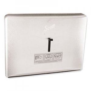 Scott Personal Seat Cover Dispenser, 16.6 x 2.5 x 12.3, Stainless Steel KCC09512 KCC 09512
