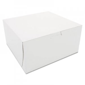 SCT Non-Window Bakery Boxes, 8 x 8 x 4, White, 250/Carton SCH0941 SCH 0941