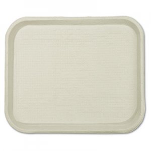 Chinet Savaday Molded Fiber Food Trays, 1-Compartment, 9 x 12 x 1, White, 250/Carton HUH20802 20802