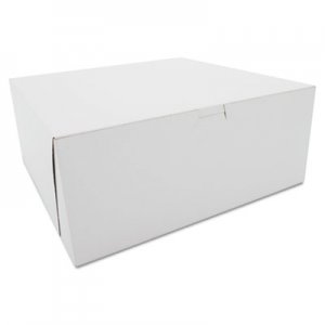 SCT Tuck-Top Bakery Boxes, 12 x 12 x 5, White, 100/Carton SCH0987 SCH 0987