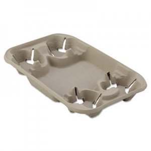 Chinet StrongHolder Molded Fiber Cup/Food Tray, 8-22oz, Four Cups, 250/Carton HUH20969CT 20969