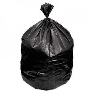 GEN Waste Can Liners, 60 gal, 1.2 mil, 38" x 58", Black, 100/Carton GEN385815 H7658SK GR1