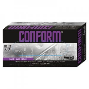 AnsellPro Conform Natural Rubber Latex Gloves, 5 mil, Small, 100/Box ANS69210SCT 516704