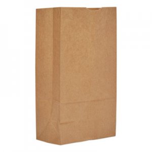 Genpak Grocery Paper Bags, 12 lbs Capacity, #12, 7.06"w x 4.5"d x 12.75"h, Kraft