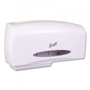 Scott Essential Coreless Twin Jumbo Roll Tissue Dispenser, 20 1/10 x 5 9/10 x 10 9/10 KCC09609