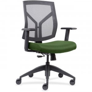 Lorell Mid-Back Chairs wth Mesh Back & Fabric Seat 83111A201 LLR83111A201