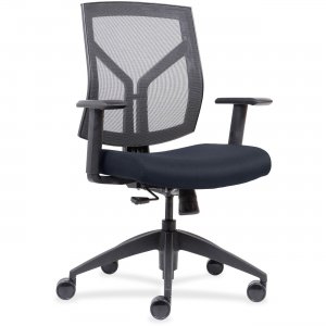 Lorell Mid-Back Chairs wth Mesh Back & Fabric Seat 83111A204 LLR83111A204