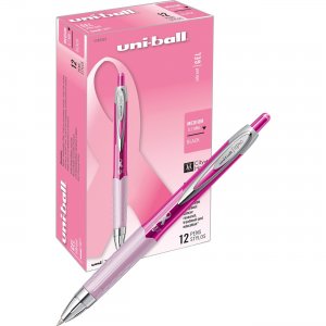 Sanford Uni-ball 207 Gel Pink Ribbon Pen 1745267BX SAN1745267BX