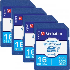 Verbatim Premium SDHC Cards 96808BX VER96808BX