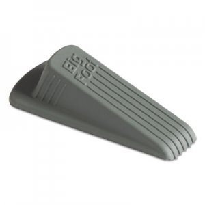 Master Caster Big Foot Doorstop, No-Slip Rubber, 2.25w x 4.75d x 1.25h, Gray, 12/Pack MAS00986