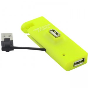 Inland Mini 4 Port USB 2.0 HUB - Green 8808