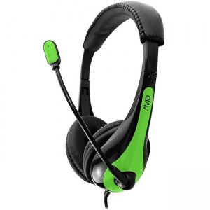 Avid Education AE-36 Headset with Noise Cancelling Microphone and 3.5mm Plug, Green 1EDUAE36GREEN