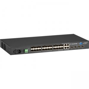 Black Box Gigabit Managed Ethernet SFP Fiber Switch - 28-Port LGB5128A-R2