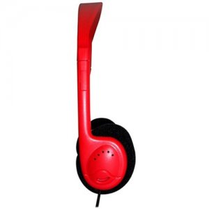 Avid Headphone With Adjustable Headband And 3.5mm Plug Red 1EDU711RED