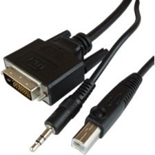 Raritan 6 Feet (1.8m) KVM Dual Link Combo Cable, DVI+USB+Audio RSS-CBL-DVI