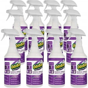 OdoBan Lavender Deodorizer Disinfectant Spray 910162QC12CT ODO910162QC12CT