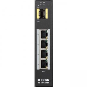 D-Link Industrial Gigabit Unmanaged PoE Switch with SFP Slot DIS-100G-5PSW