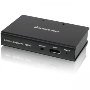 Iogear 2-Port DisplayPort 1.2 Graphics Splitter / Multi-Monitor MST Video Hub GDPSP2