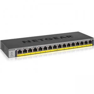Netgear 16-Port 76W PoE/PoE+ Gigabit Ethernet Unmanaged Switch GS116LP-100NAS GS116LP