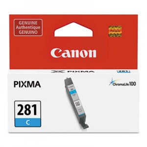Canon 2088C001 (CLI-281) ChromaLife100+ Ink, 259 Page-Yield, Cyan CNM2088C001 2088C001
