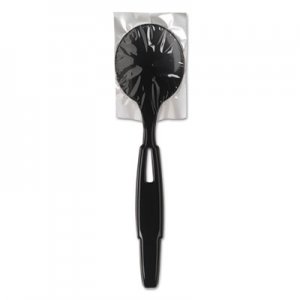 Dixie SmartStock Wrapped Heavy-Weight Cutlery Refill, Soup Spoon, Black, 960/Carton DXESSWPS5 SSWPS5