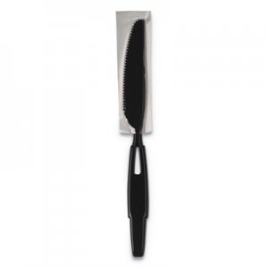 Dixie SmartStock Wrapped Heavy-Weight Cutlery Refill, Knife, Black, 960/Carton DXESSWPK5 SSWPK5