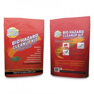 Spill Magic Biohazard Spill CleanUp, 3/4" x 6" x 9" FAOSMBIOHAZARD SM-BIOHAZARD