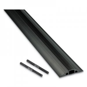 D-Line Medium-Duty Floor Cable Cover, 2.63" Wide x 30 ft Long, Black DLNFC68B9M FC68B/9M