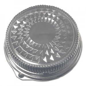 Durable Packaging Dome Lids for 12" Cater Trays, 12" Diameter x 2.5"h, Silver, 50/Carton DPK12DL 12DL