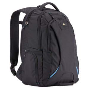 Case Logic 15.6" Checkpoint Friendly Backpack, 2.76" x 13.39" x 19.69", Polyester, Black CLG3203772 3203772