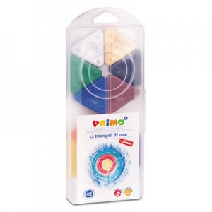 Stride Primo Triangle Crayons, Assorted Colors, 12/Pack STW0731TR 0731TR