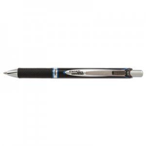 Pentel EnerGel PRO Retractable Gel Pen, Medium 0.7mm, Blue Ink, Black Barrel PENBLP77C BLP77C