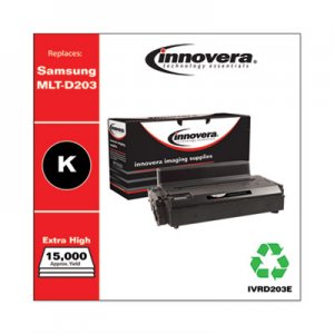 Innovera Remanufactured Black Extra High-Yield Toner, Replacement for Samsung MLT-D203E (SU890A), 10,000 Page-Yield IVRD203E