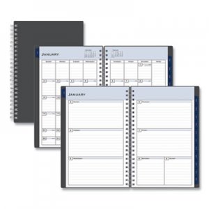 Blue Sky Passages Weekly/Monthly Wirebound Planner, 8 x 5, Charcoal, 2021 BLS100010 100010