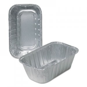Durable Packaging Aluminum Loaf Pans, 1 lb, 6.13 x 3.75 x 2, 500/Carton DPK500030 500030