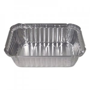 Durable Packaging Aluminum Closeable Containers, 1.5 lb Deep Oblong, 7.06 x 5.13 x 1.93, Silver, 500