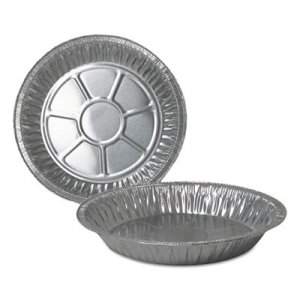 Durable Packaging Aluminum Pie Pans, 9" Dia., Shallow, 200/Carton DPK210040 210040