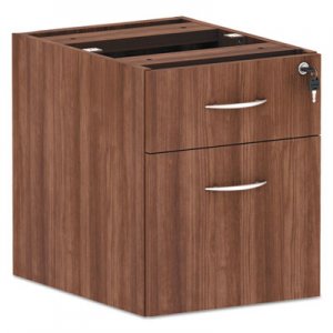 Alera Alera Valencia Series Hanging Box/File Pedestal, 15.63w x 20.5d x 19.25h, Modern Walnut ALEVA552222WA VA552222WA