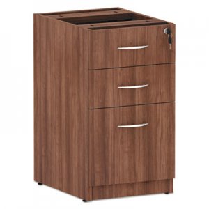 Alera Alera Valencia Series Box/Box/File Full Pedestal, 15.63w x 20.5d x 28.5h, Modern Walnut ALEVA532822WA