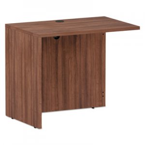 Alera Alera Valencia Series Reversible Return/Bridge Shell, 35w x 23 5/8d x 29 1/2h, Modern Walnut ALEVA353624WA