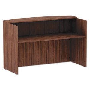 Alera Alera Valencia Series Reception Desk with Transaction Counter, 71" x 35.5" x 42.5", Modern Walnut ALEVA327236WA VA327236WA