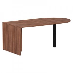 Alera Alera Valencia Series D-Top Desk, 71" x 29.5" x 29.5", Modern Walnut ALEVA277236WA VA277236WA