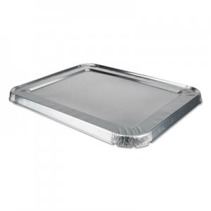 Durable Packaging Aluminum Steam Table Lids for Rolled Edge Half Size Pan, 100 /Carton DPK8200CRL 8200CRL